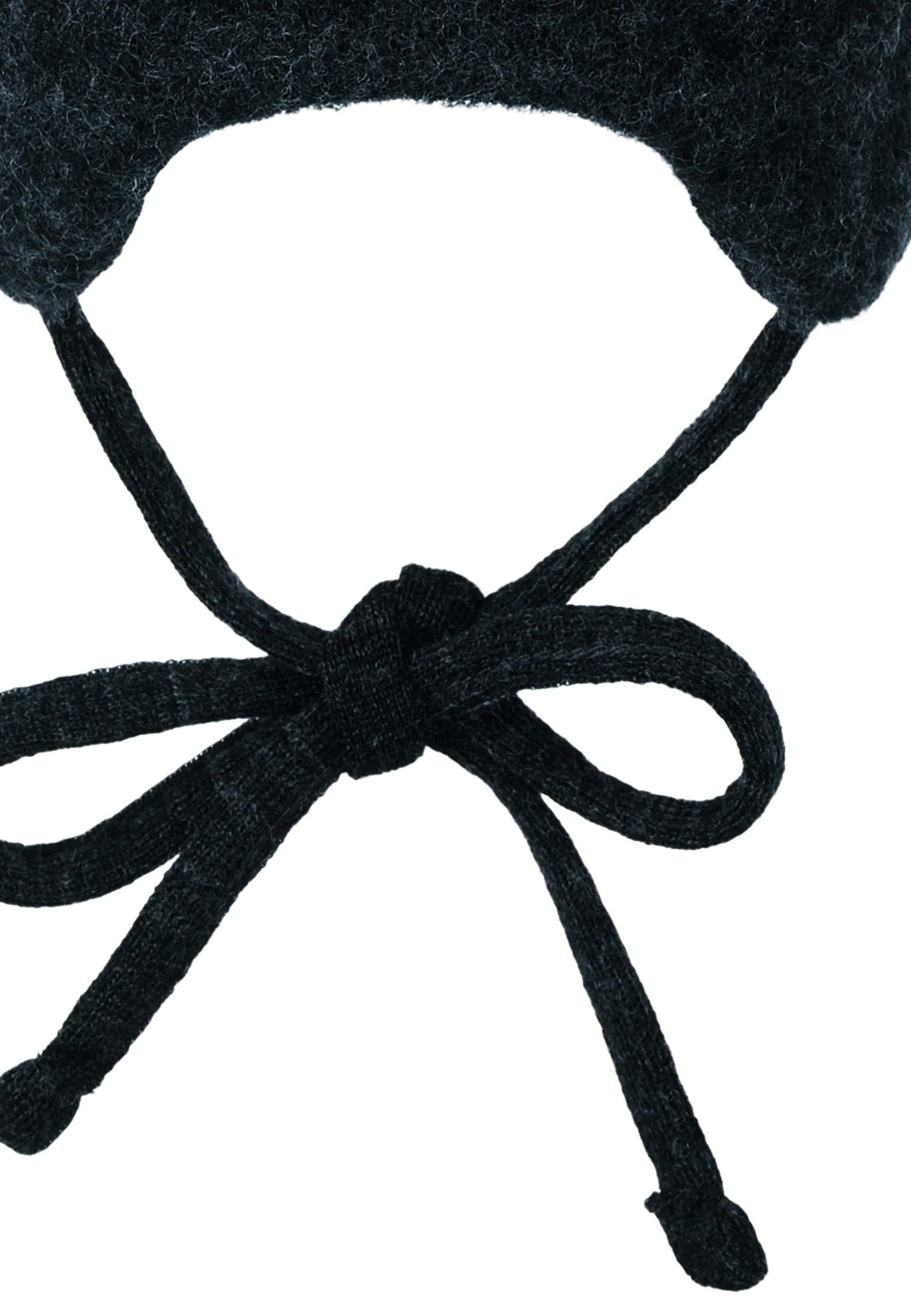 Mütze aus Wolle (Merino) mit Bindeband in 5 Farben