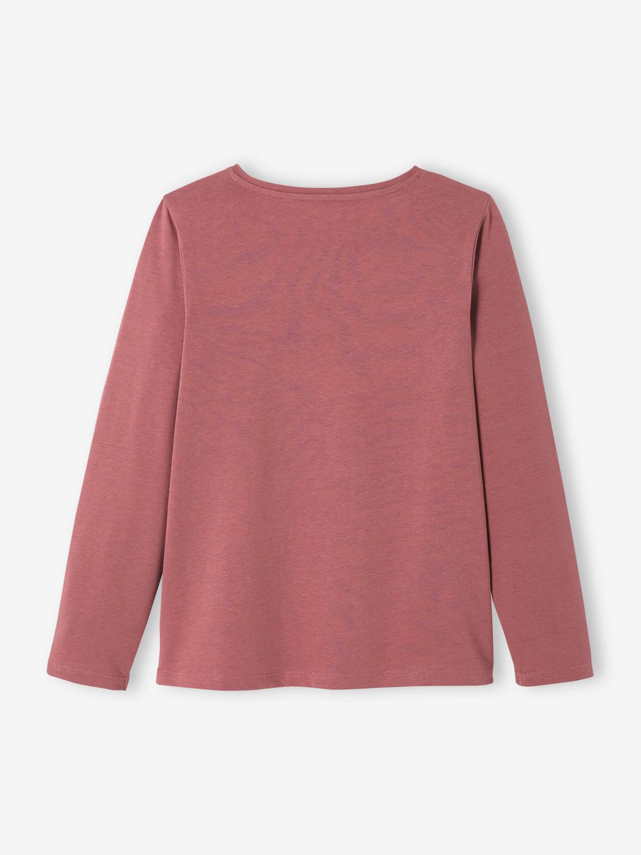 Vertbaudet Mädchen Shirt mit Messageprint BASIC Oeko-Tex - rosa