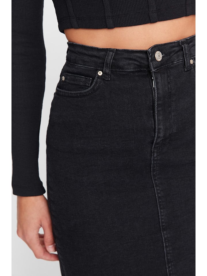 trendyol Jeansrock in Schwarz günstig kaufen