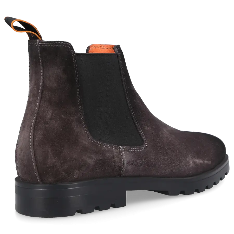 Santoni - Chelsea Boots 18588 Veloursleder - grau