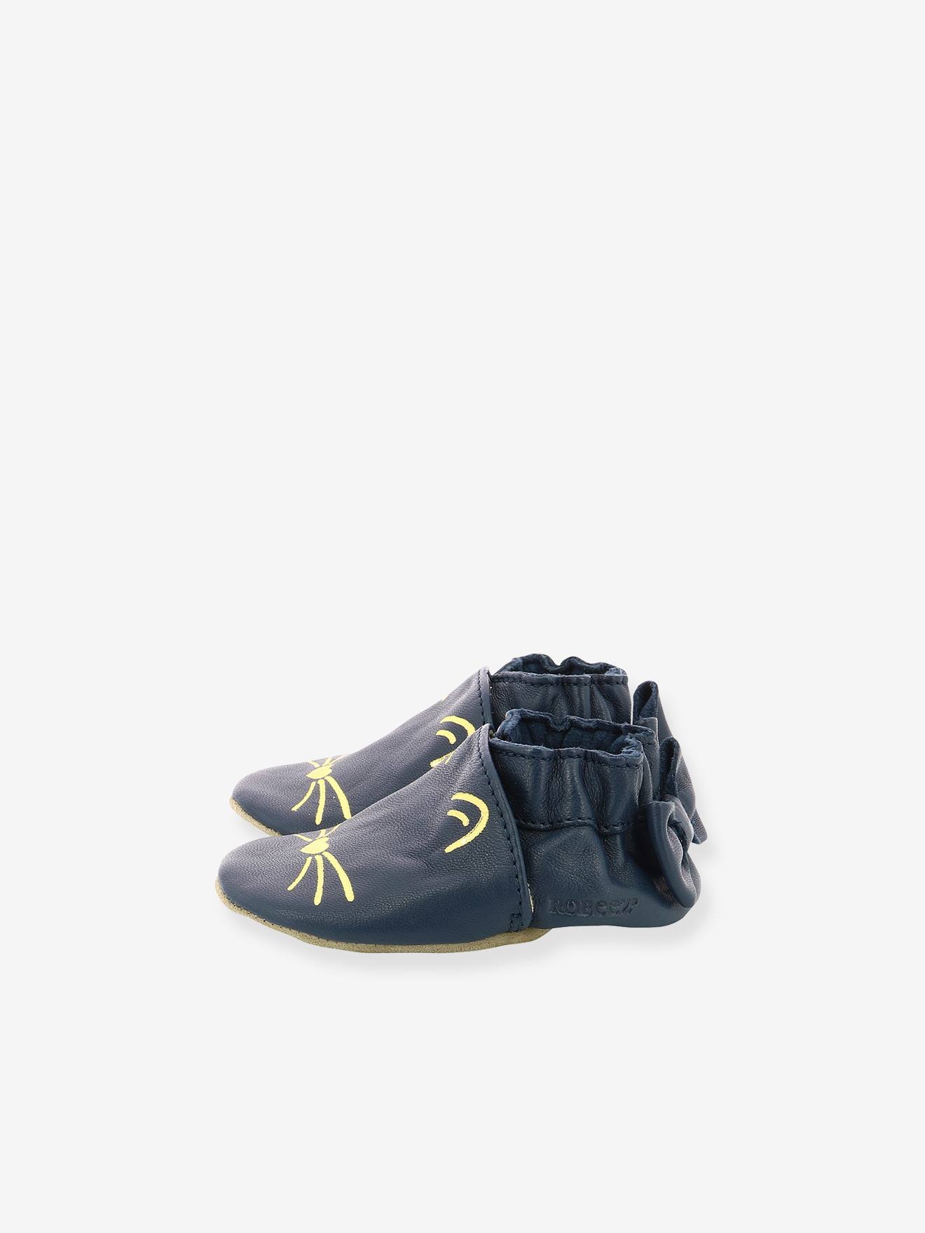 Robeez Mädchen Baby Krabbelschuhe GOLDY CAT ROBEEZ, Hausschuhe - marine
