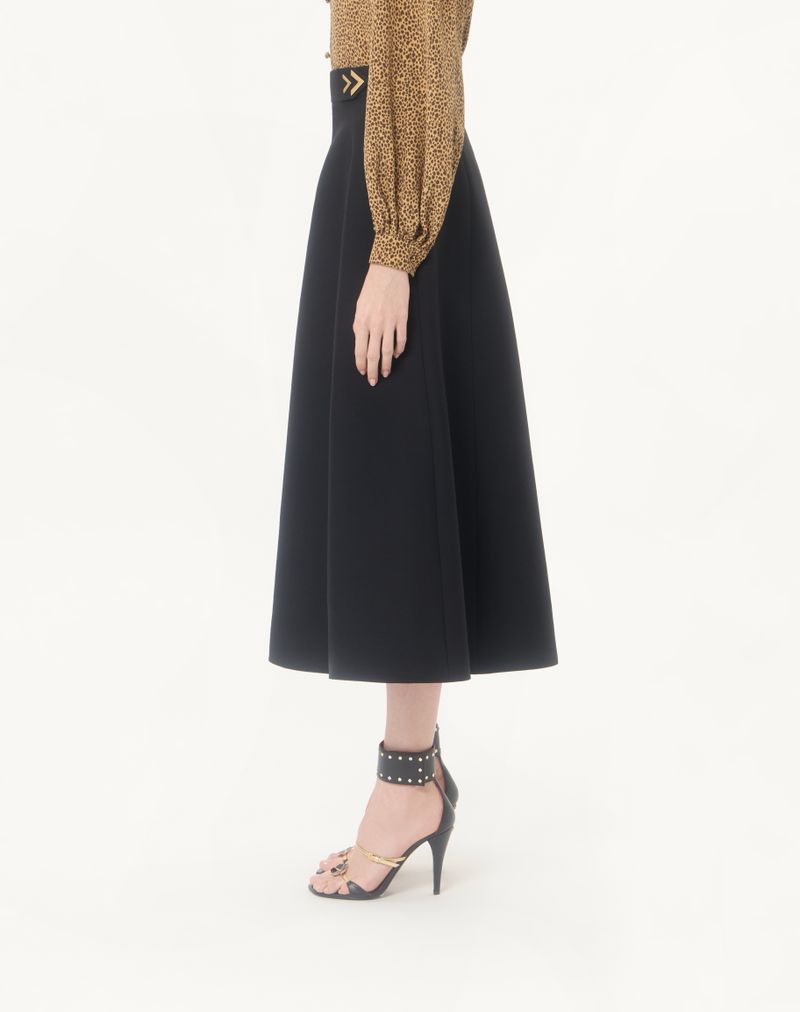 Crêpe Couture midi-rok