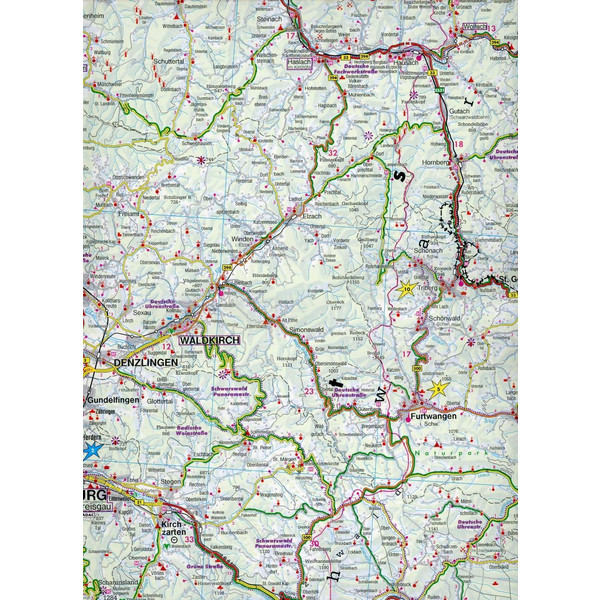 Schwarzwald, Autokarte 1:150.000, Top 10 Tips, Blatt 15 - Straßenkarte