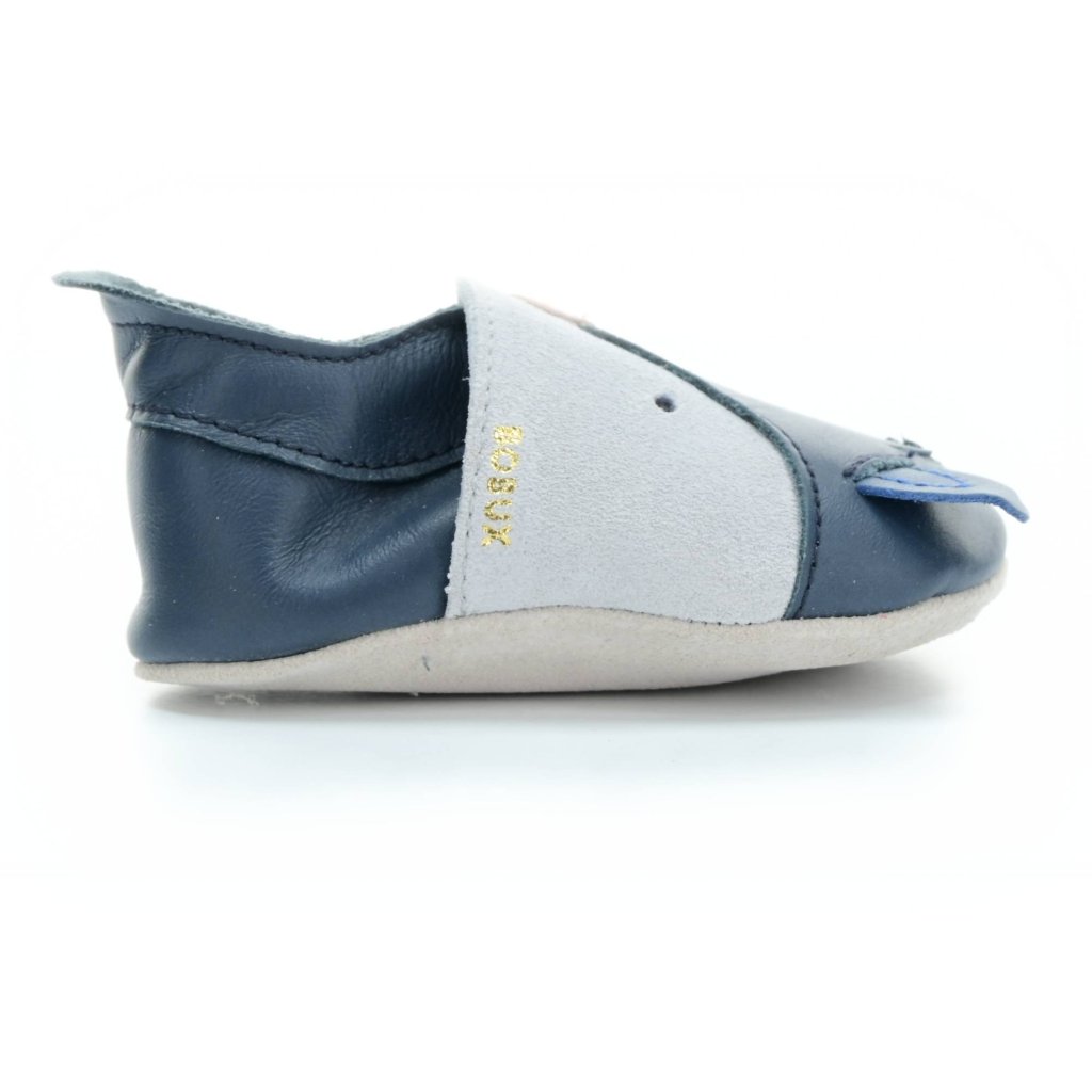 Bobux Foxy Navy (Soft Sole) Krabbelschuhe