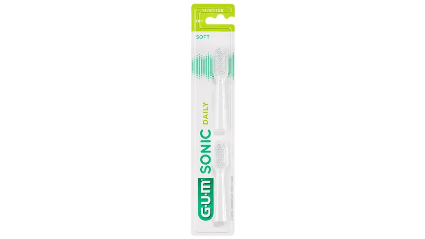 GUM® SONIC DAILY Ersatzbürstenköpfe