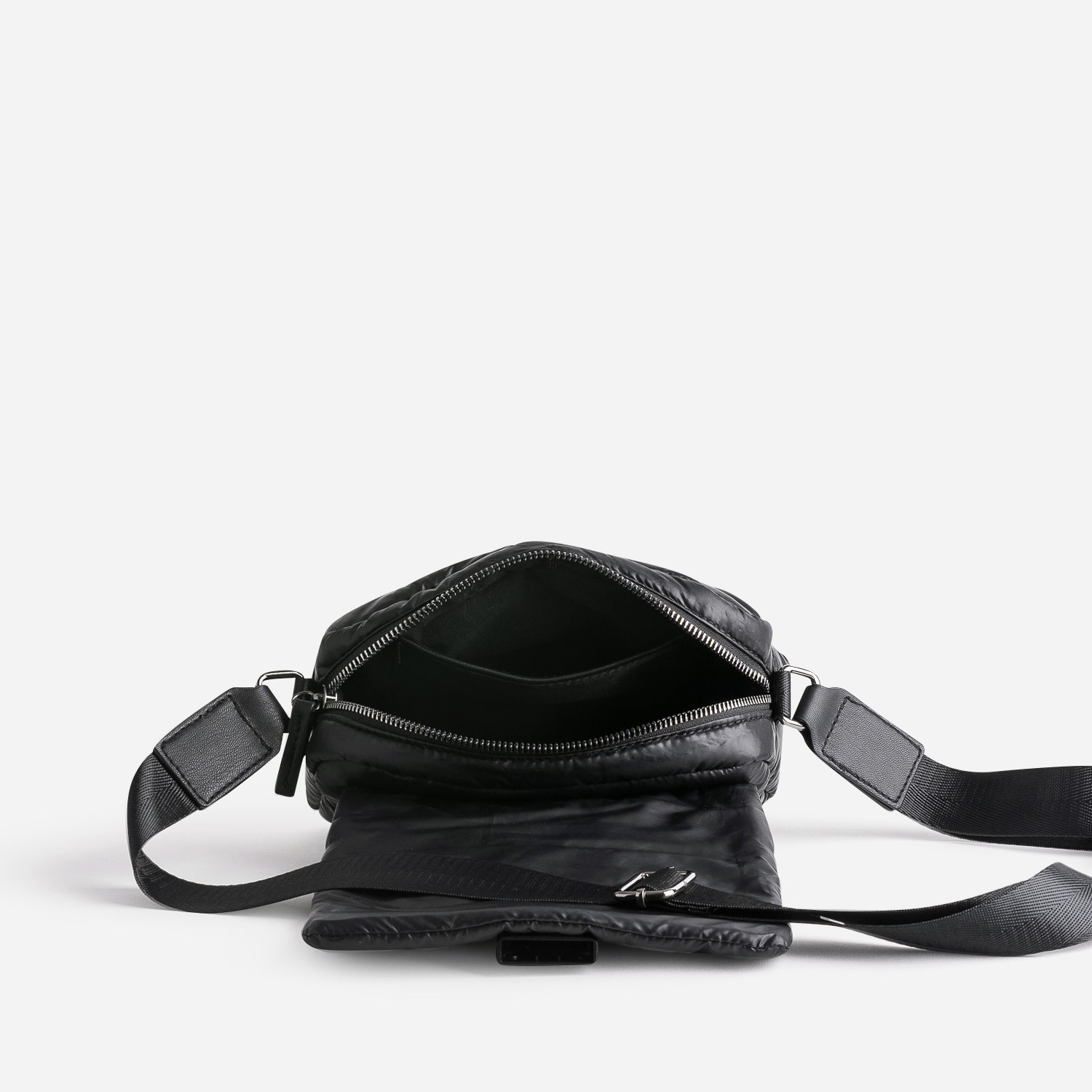 Sac à main TEXTO noir matelassé