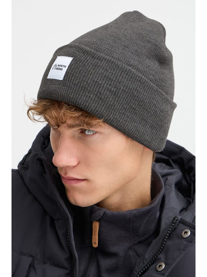 North Bend Strickmütze NBLou U 203689MMM vielseitige und warme Mütze in grau günstig kaufen onesize