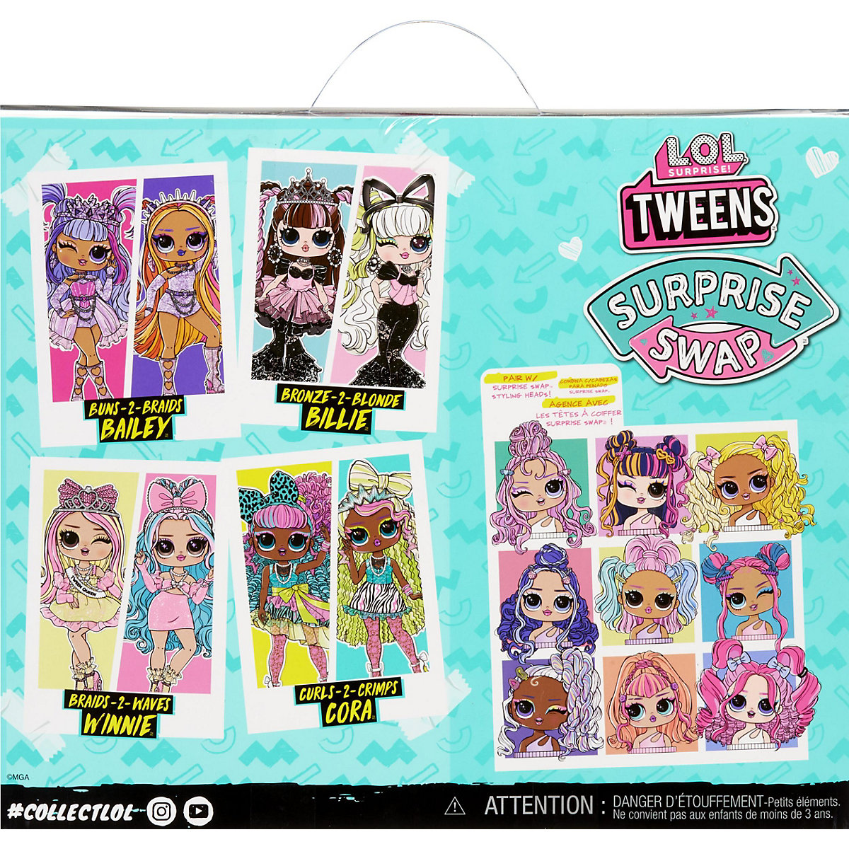L.O.L. Surprise Tweens Surprise Swap Fashion Puppe Serie 1- Curls-2- Crimps Cora
