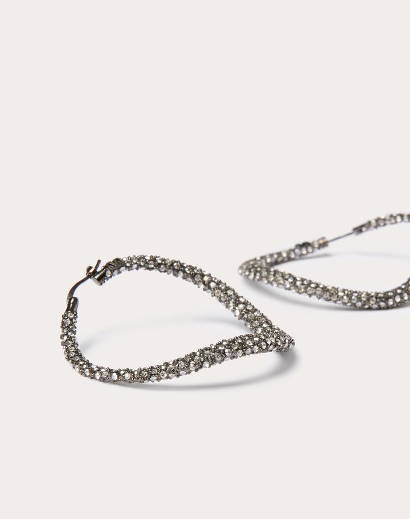 Shadowshine øreringe i metal og Swarovski® krystaller