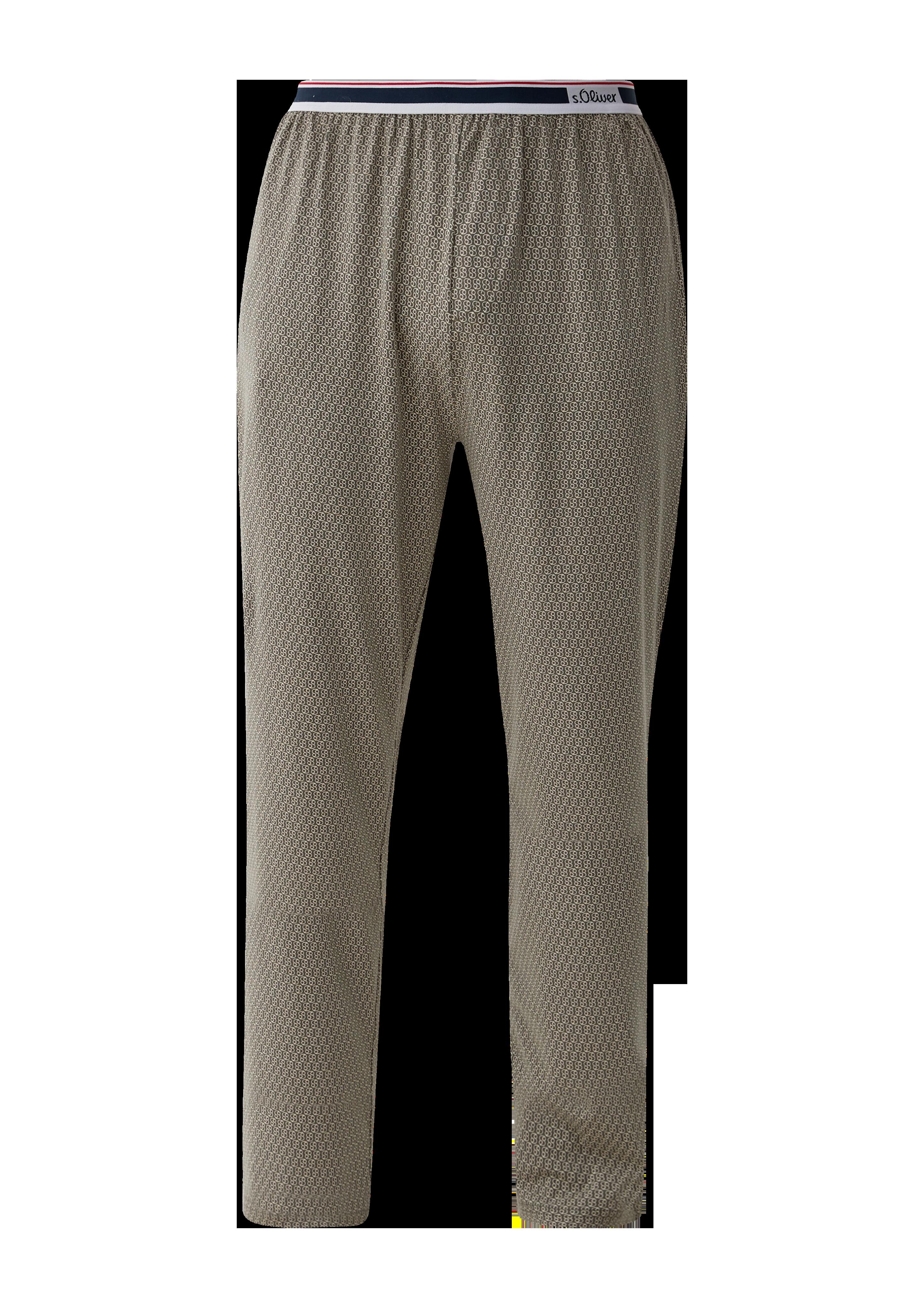 Lange Pyjamahose mit Allover-Print  6008421-78A3