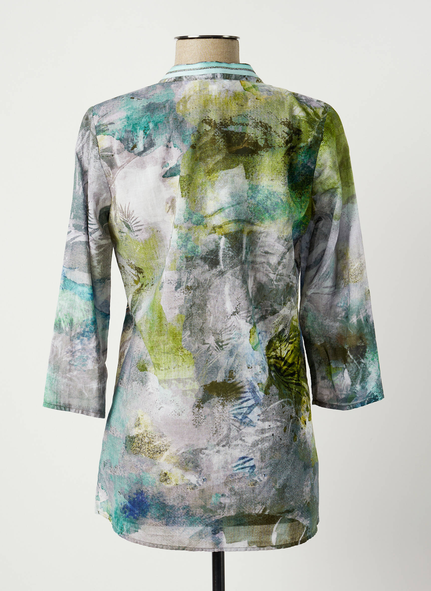 Just White Tuniquemanchelongue Femme couleur vert