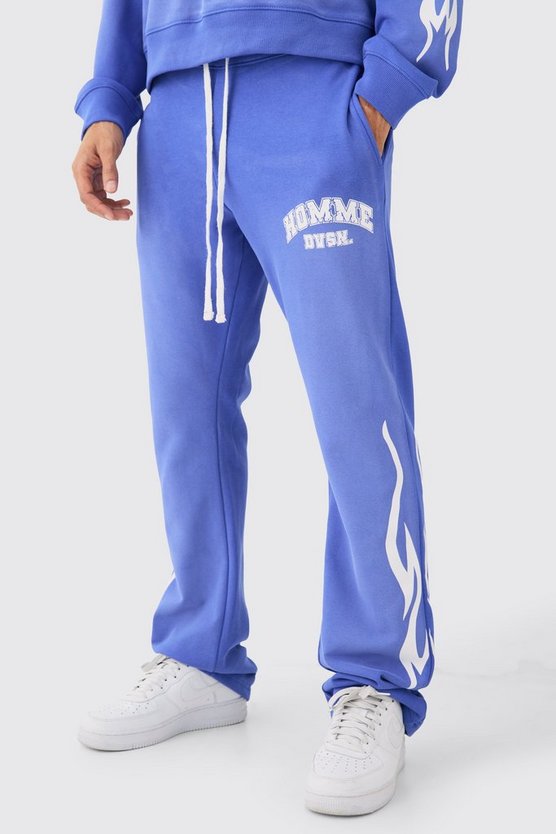Slim Flared Stacked Spray Wash Homme Joggers