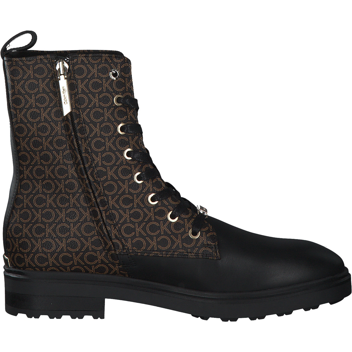 Calvin Klein HW0HW01314, Schnürstiefeletten, Damen, Braun