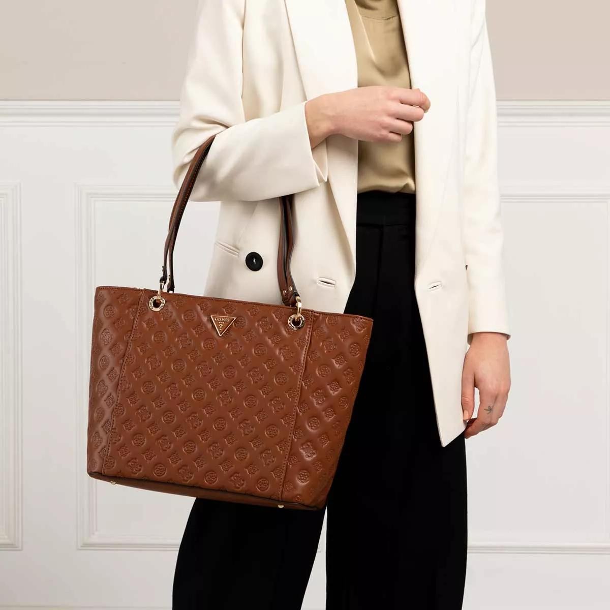 GUESS Handtaschen braun Shopper