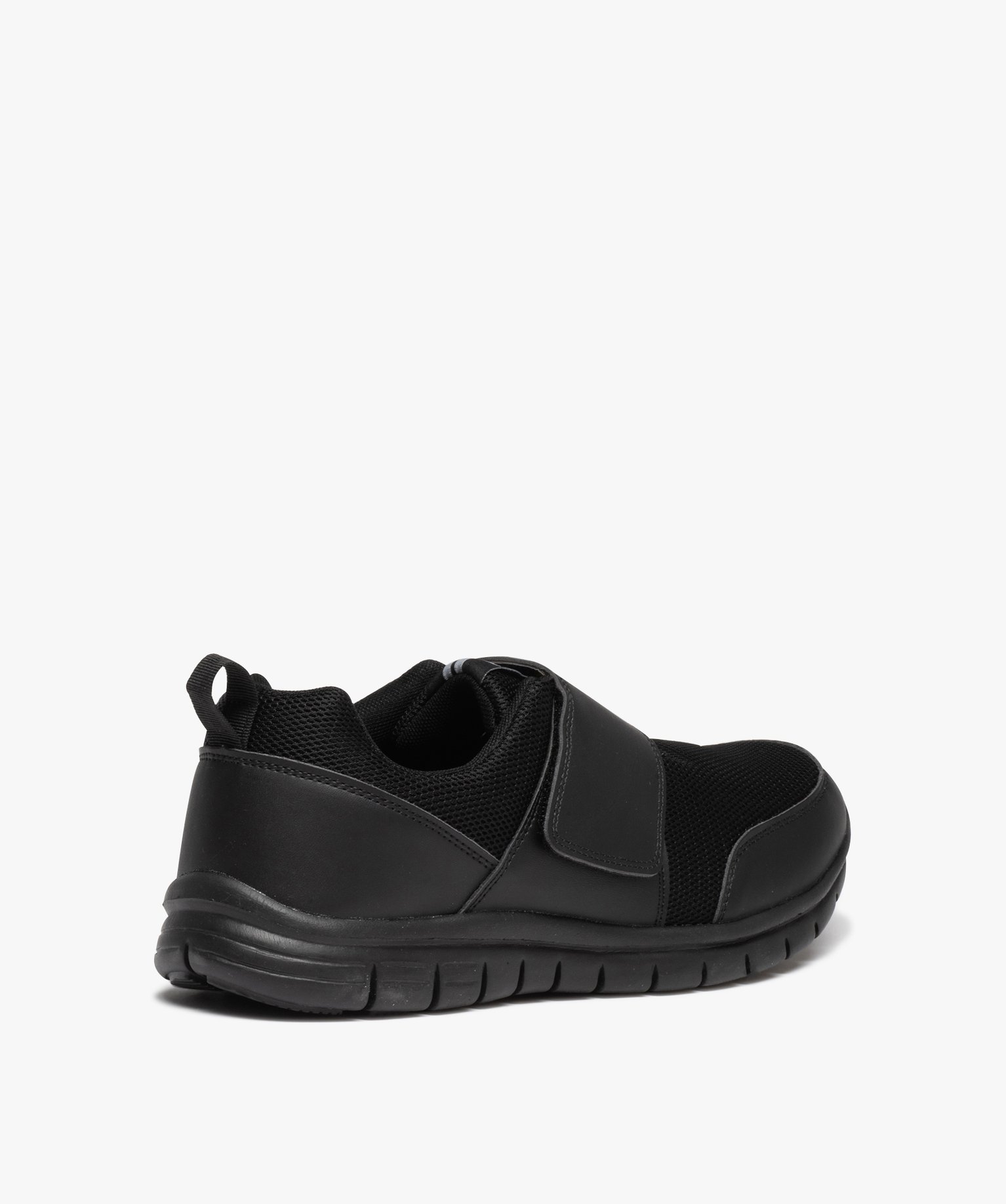 Baskets homme style running unies sans lacets - Beppi noir | GEMO