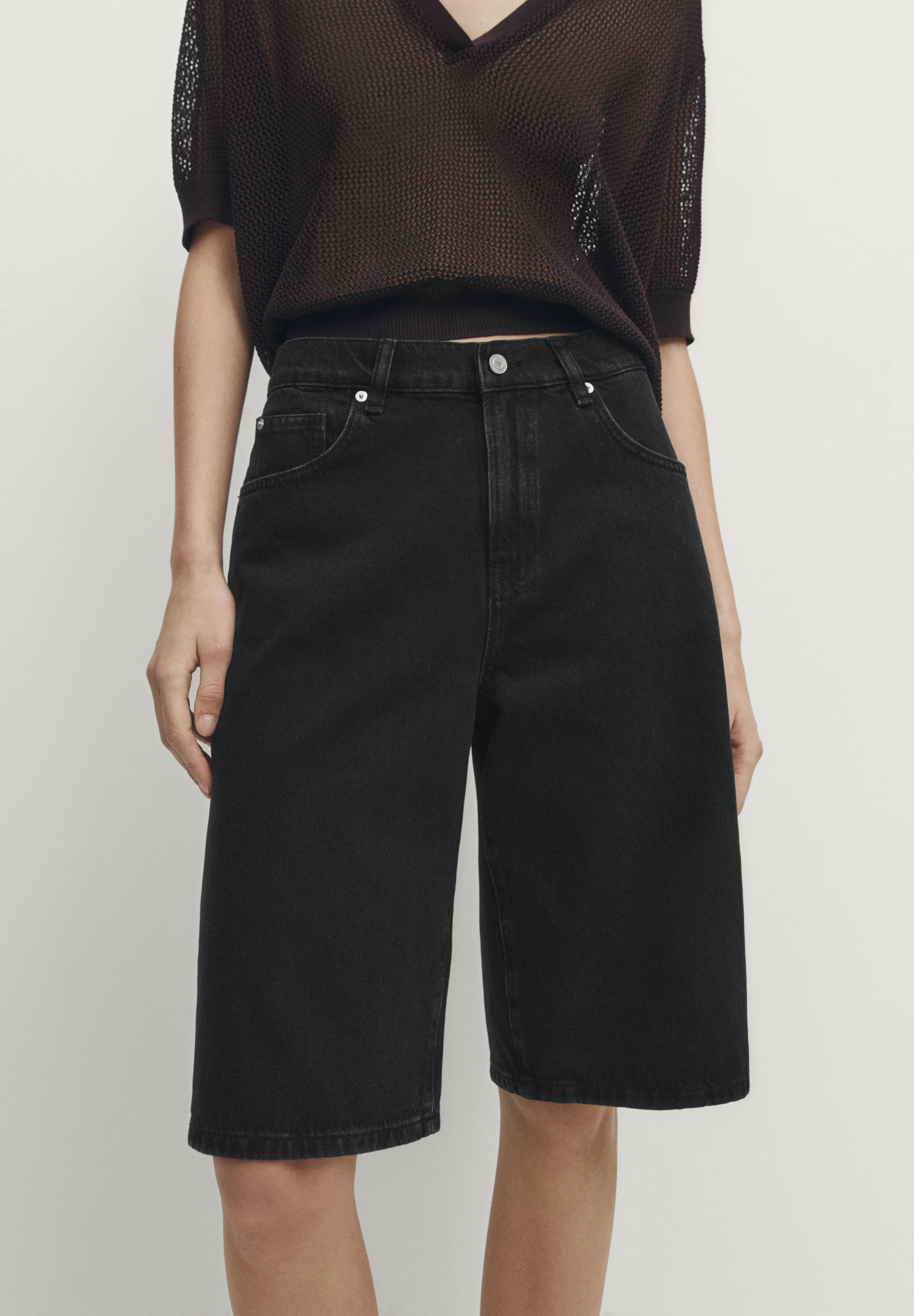 Pantalones cortos vaqueros Massimo Dutti