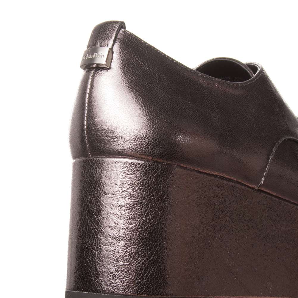 Calvin Klein Platform Oxford Damen Schuhe E5566GUN