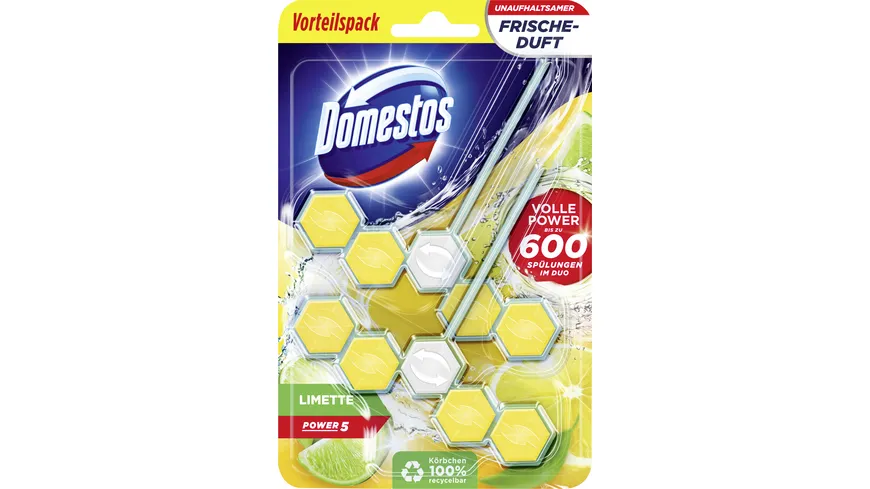 Domestos WC Stein Power 5 Limette Duo 110 g