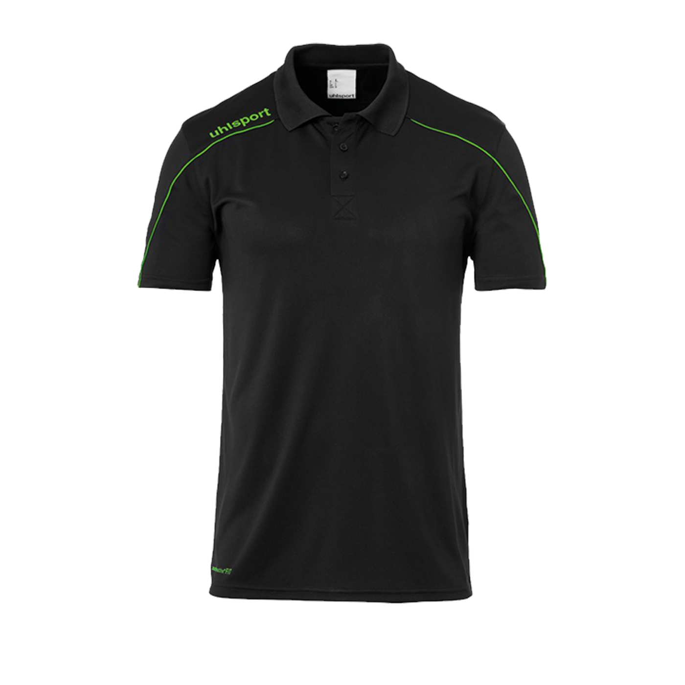Uhlsport Stream 22 Poloshirt Schwarz Grün F24
