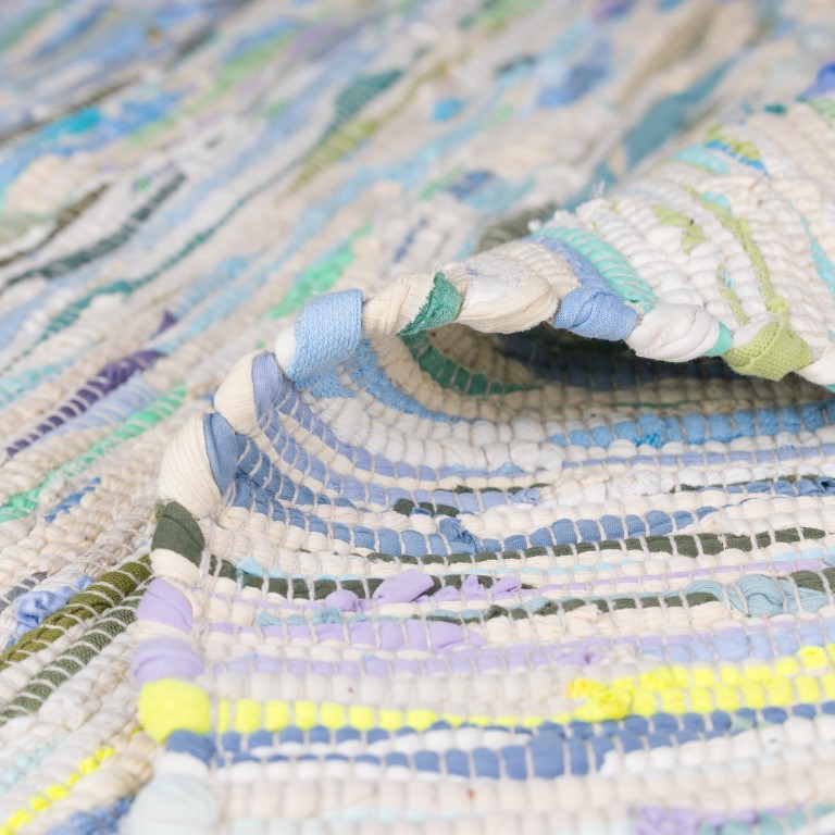 MyFlair Teppich Saroya 200cm x 140cm, Farbe Blau Mix, rechteck