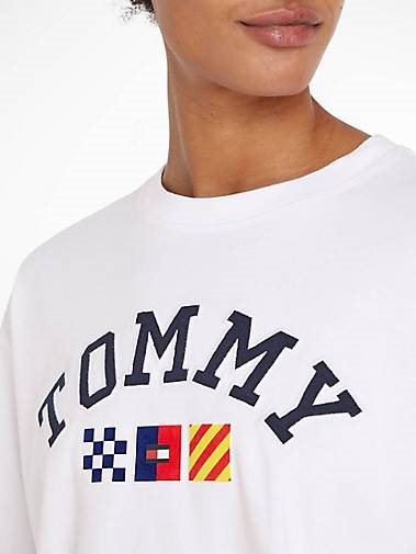 TOMMY-JEANS Damen Langarmshirt