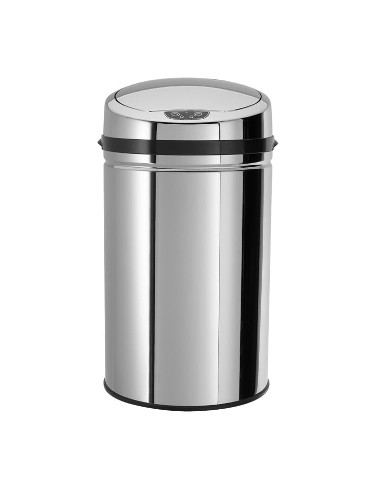 Echtwerk Edelstahl Abfalleimer mit Sensor 30 l in Silber günstig kaufen onesize