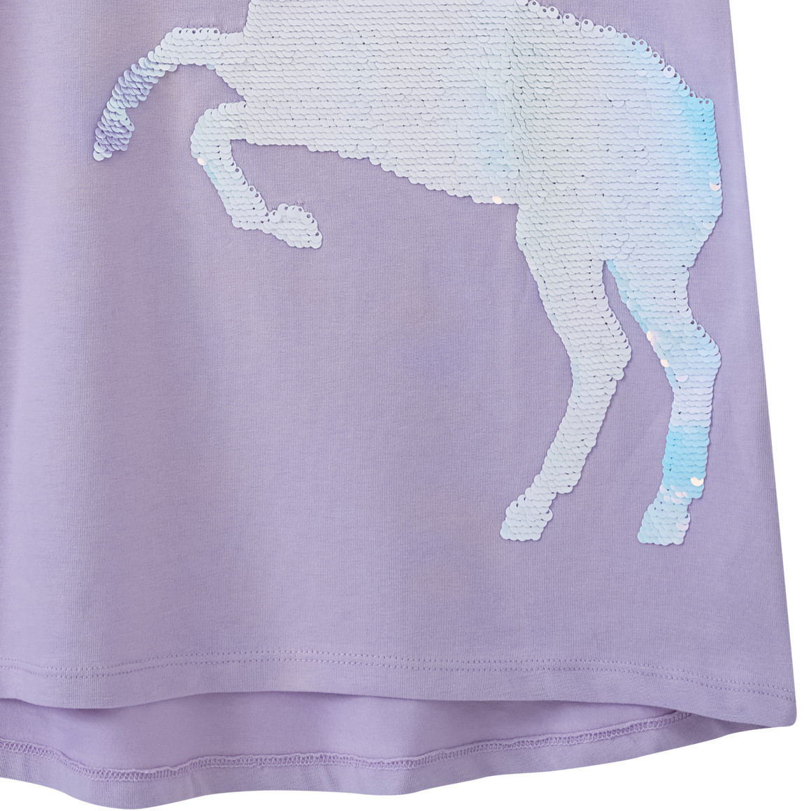 Mädchen T-Shirt mit Wendepailletten