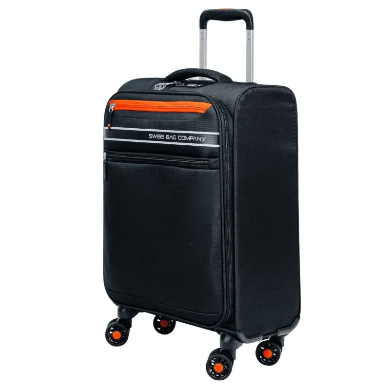 Swiss Bags Ohio Handgepäckstrolley S (55 cm) Erweiterbar - Black