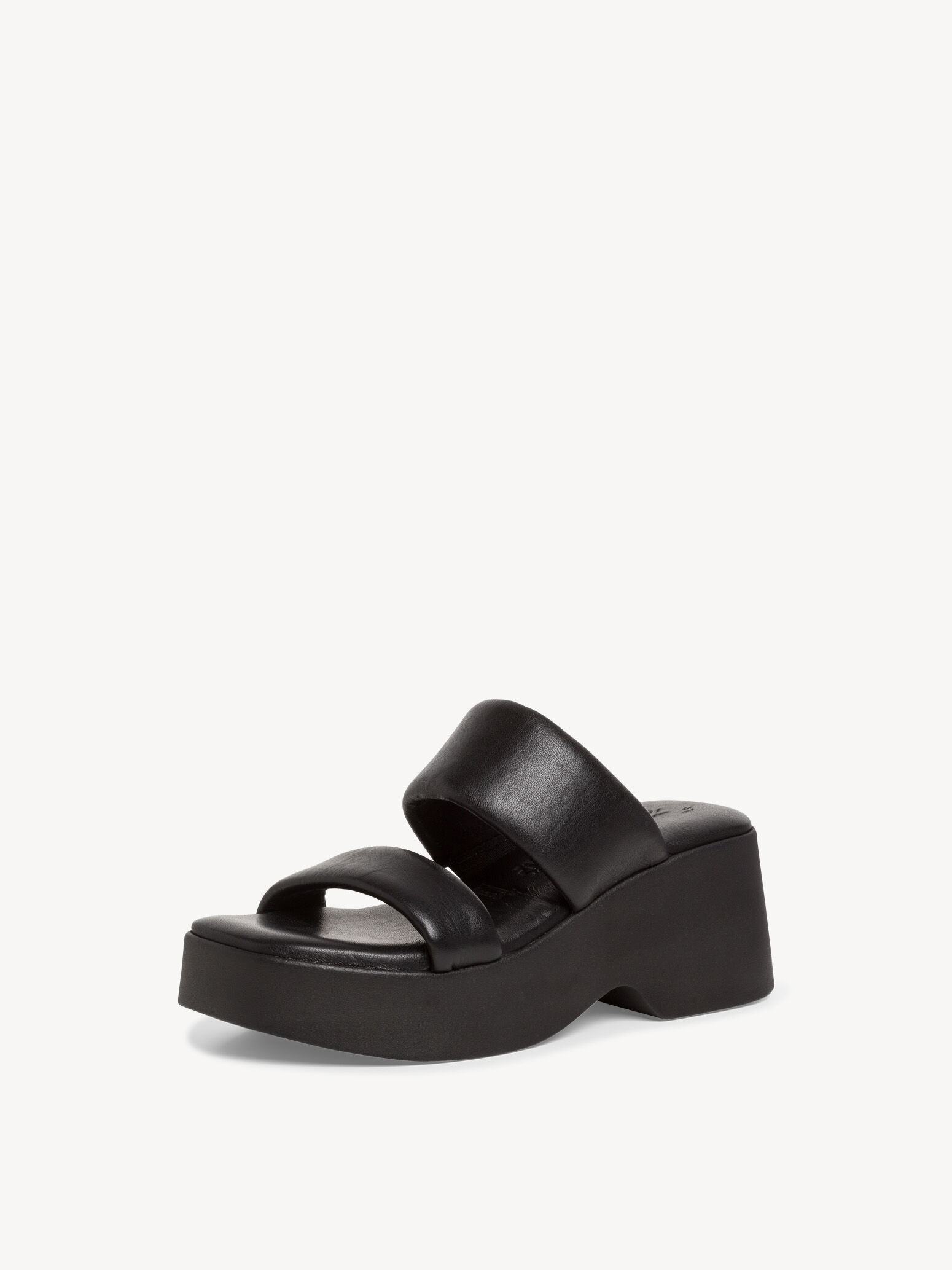 Mule en cuir - noir