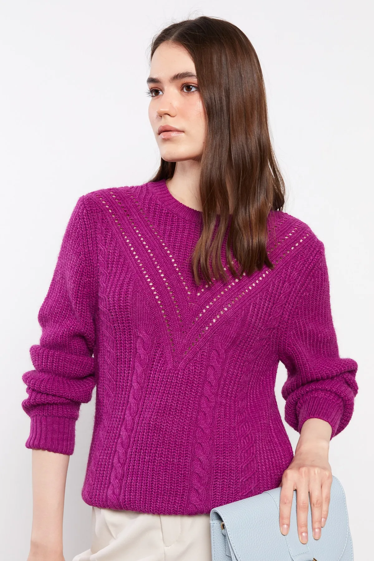 LC Waikiki  Pullover - Lila - Regular Fit