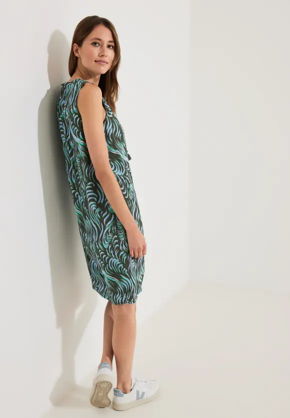 CECIL Wellenprint Crêpe Kleid