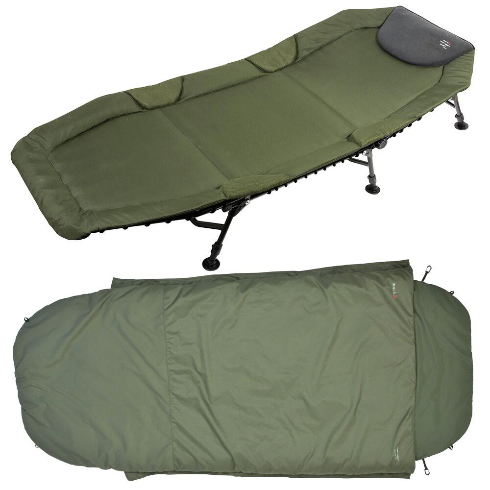 Paket comfort mack2 carp addict ležišče + spalna vreča