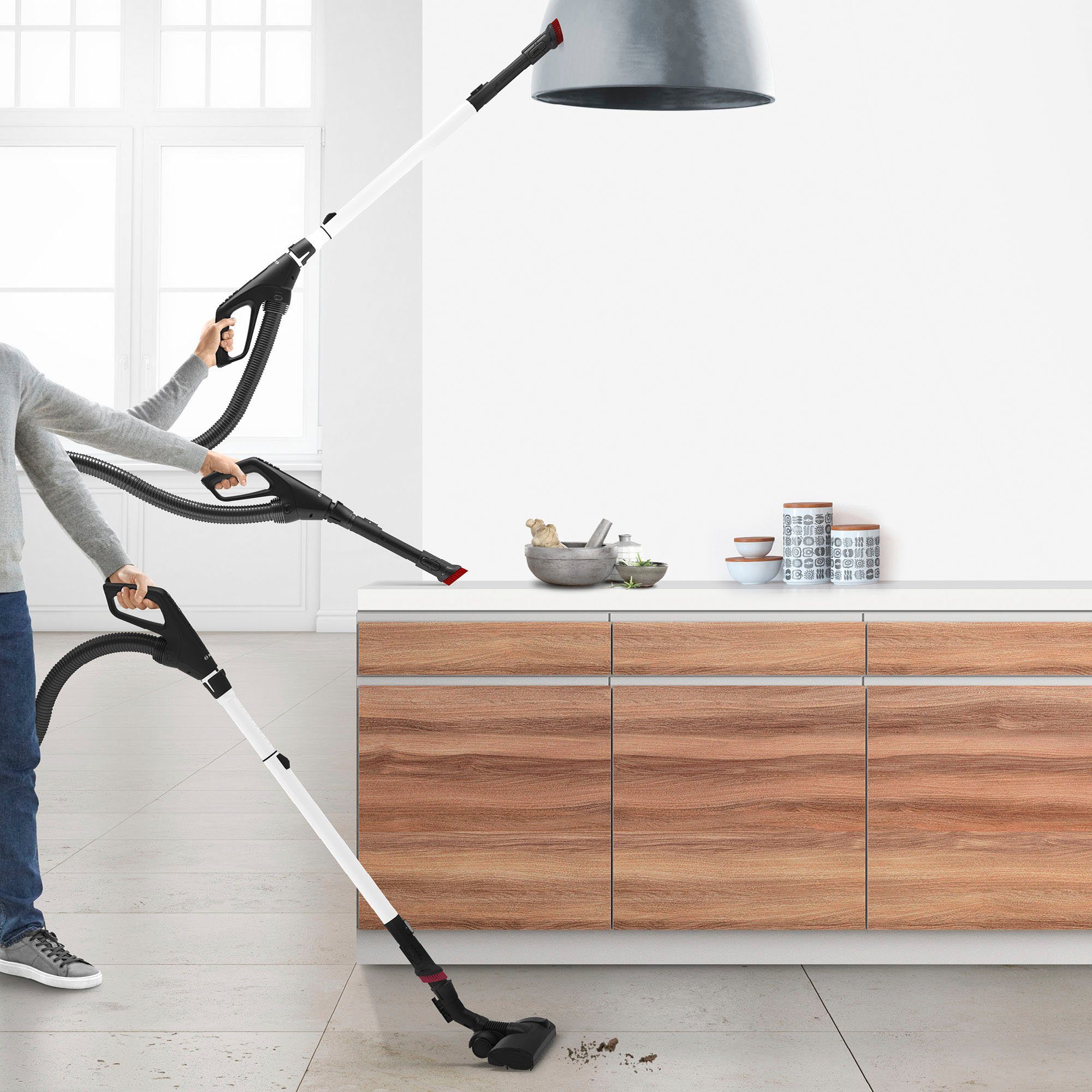 BOSCH Bodenstaubsauger ProSilence Serie 6, weiß, BGL6TSIL, 700 W, mit Beutel, besonders leise, HEPA Filter, 10 Jahre Motorgarantie