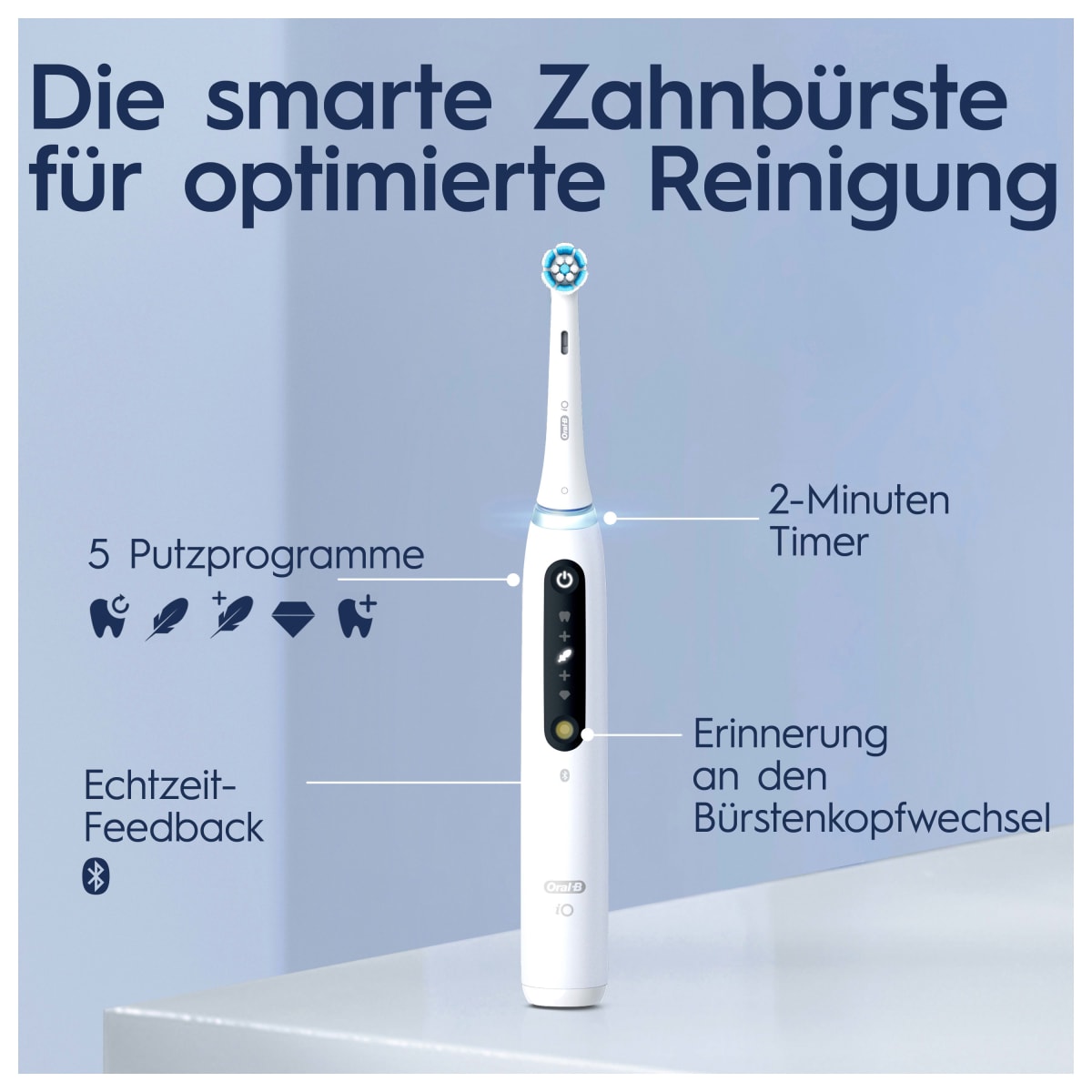 Elektrische Zahnbürste iO Series 5 Quite White, 1 St