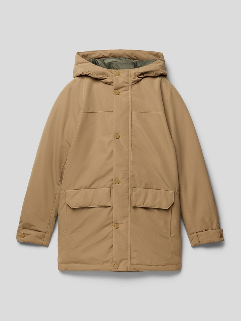 Jacke mit Kapuze Modell 'CHAMP' in schilf