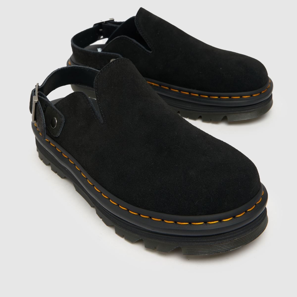 Dr Martens – Svarta sandaler med zebzag-motiv