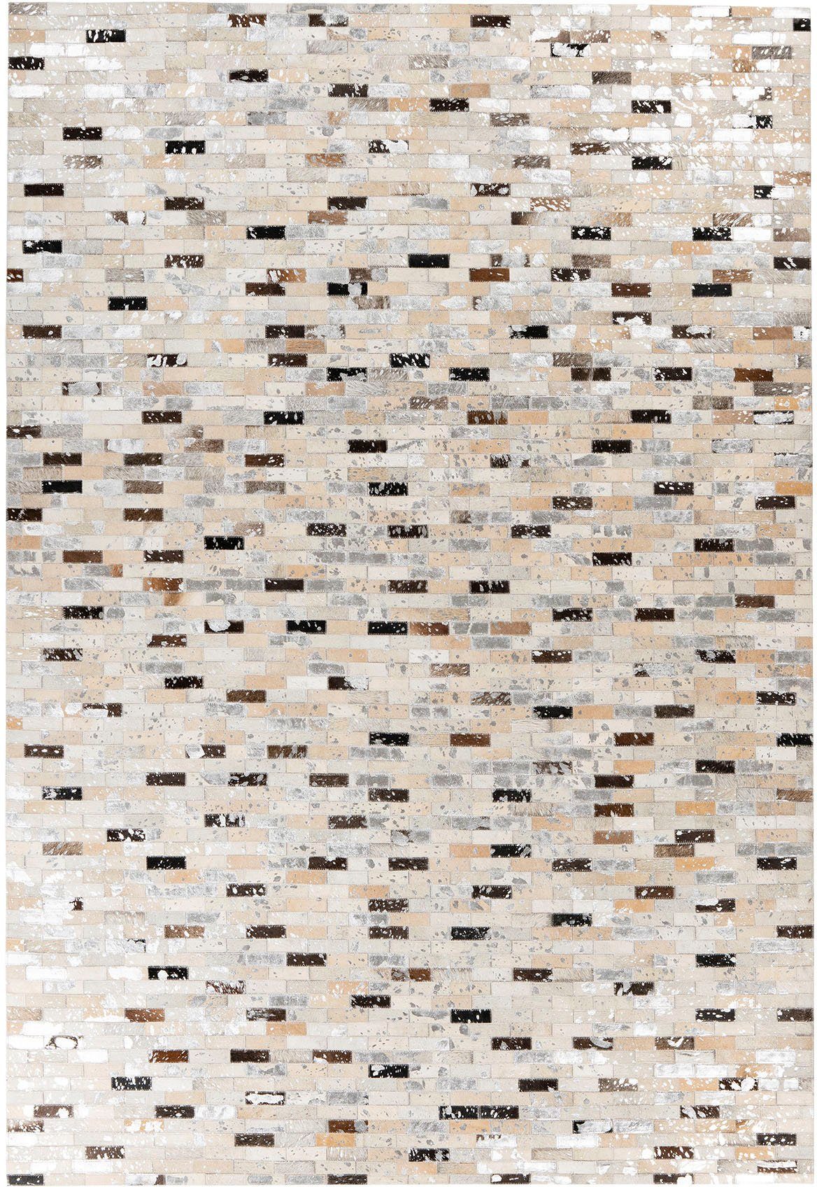 Lederteppich Lavin 525, Padiro, rechteckig, Höhe: 8 mm