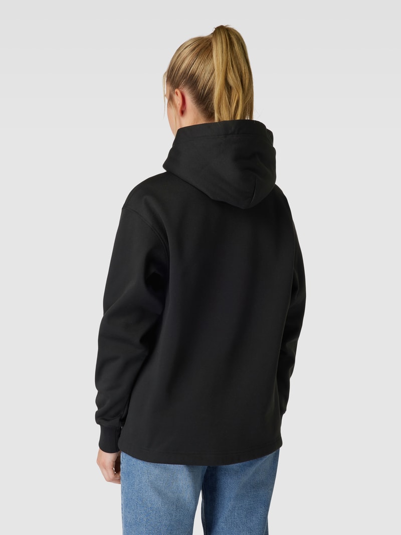 Hoodie mit Label-Details in black