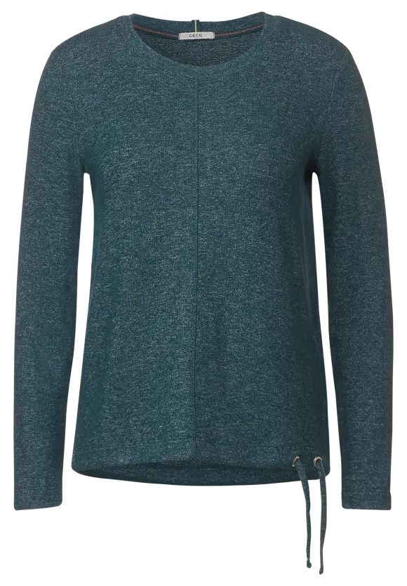 CECIL Cosy Melange Langarmshirt