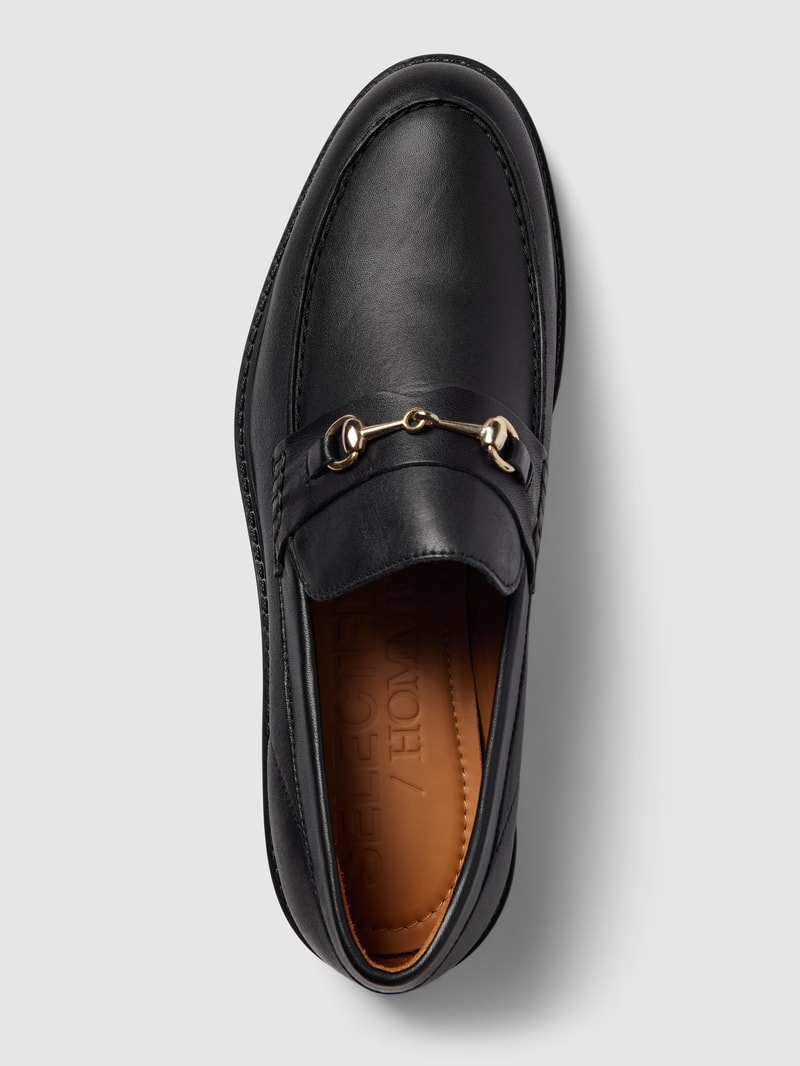 Penny Loafer mit flachem Absatz Modell 'BLAKE' in schwarz