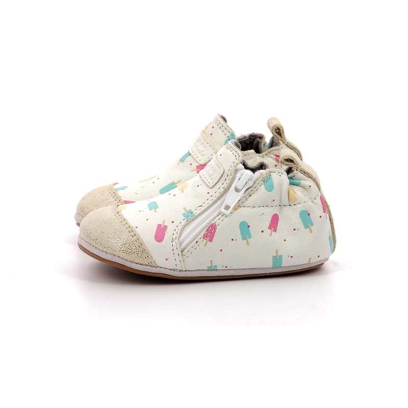 Chaussons cuir Confetti Ice