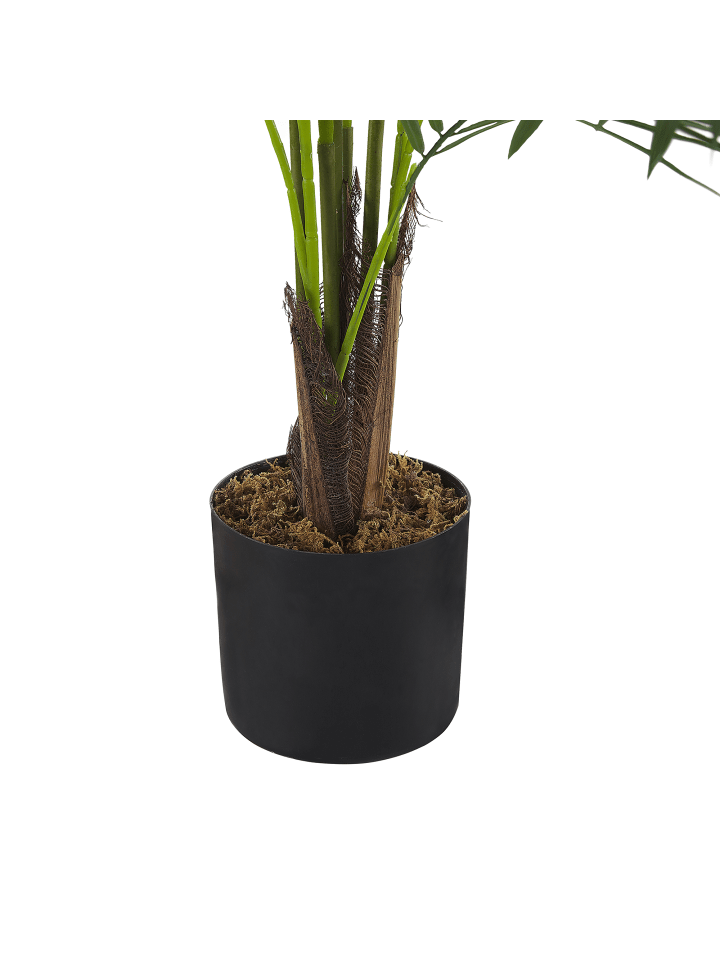 Beliani Kunstpflanze ARECA PALM in Grün/Schwarz - (W) 12 x (H) 124 x (L) 12 cm günstig kaufen onesize