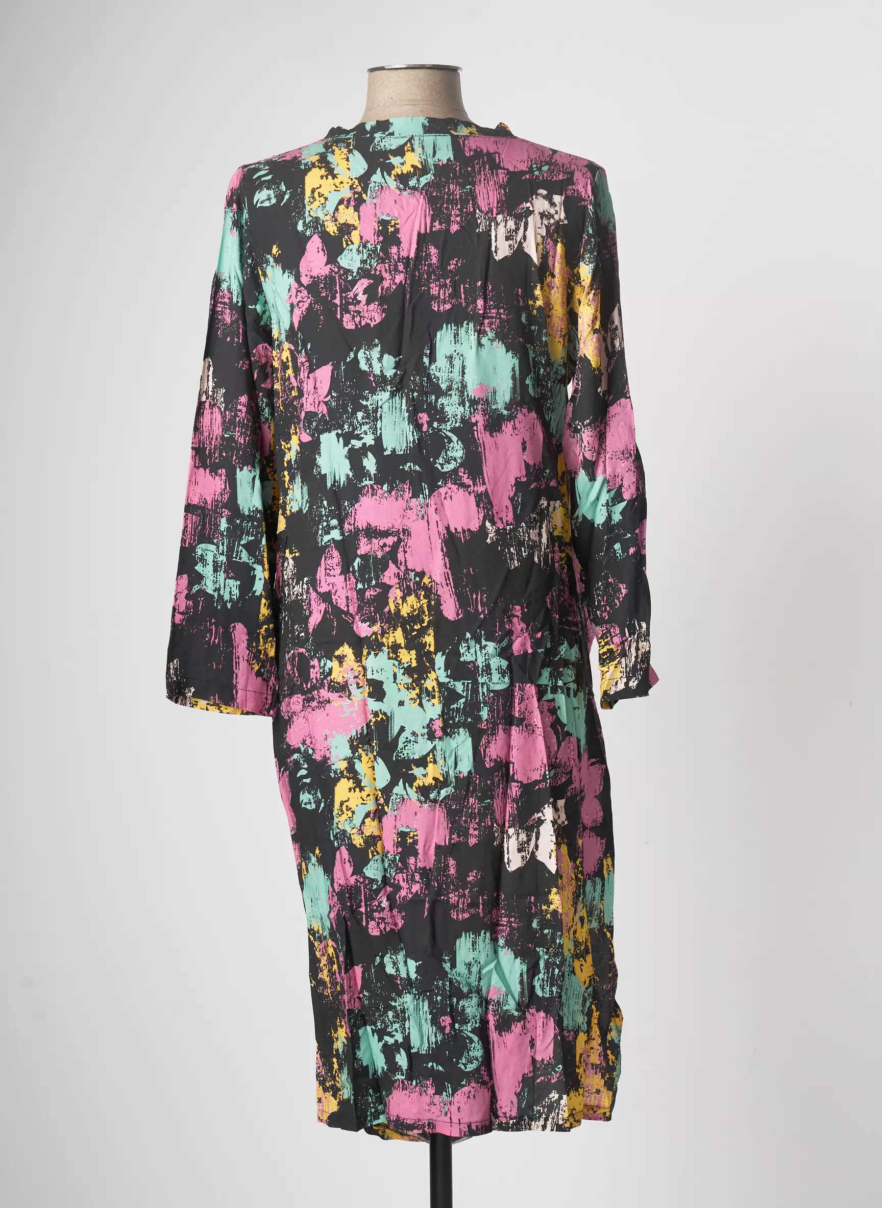 Tendance Unique Robes Mi Longues Femme couleur noir