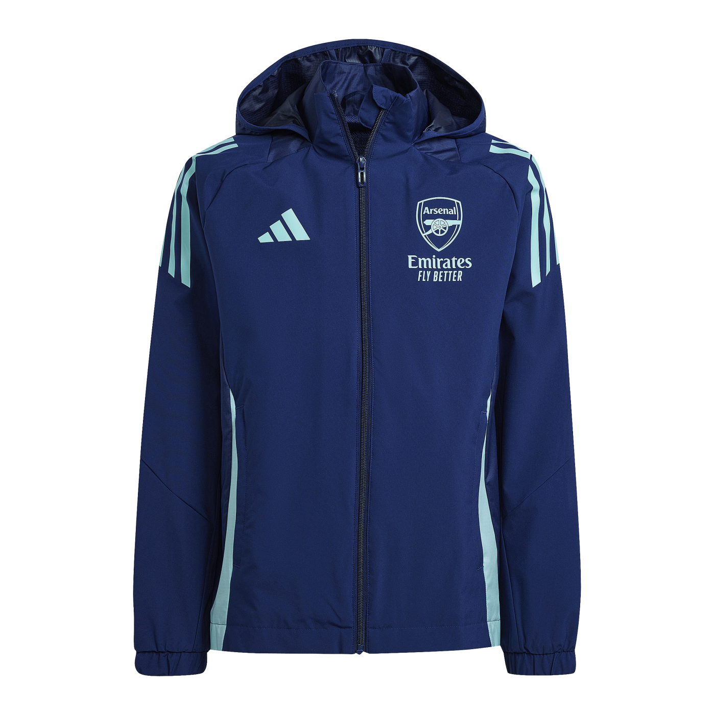 adidas FC Arsenal London Regenjacke Kids Schwarz