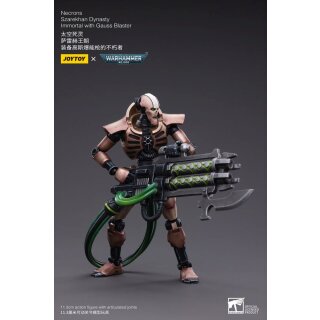 Warhammer 40k Actionfigur: Necrons - Szarekhan Dynasty Immortals with Gauss Blaster (2er-Pack)