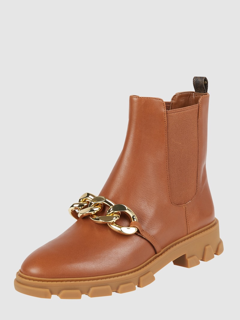 Chelsea Boots aus Leder Modell 'Scarlett' in cognac