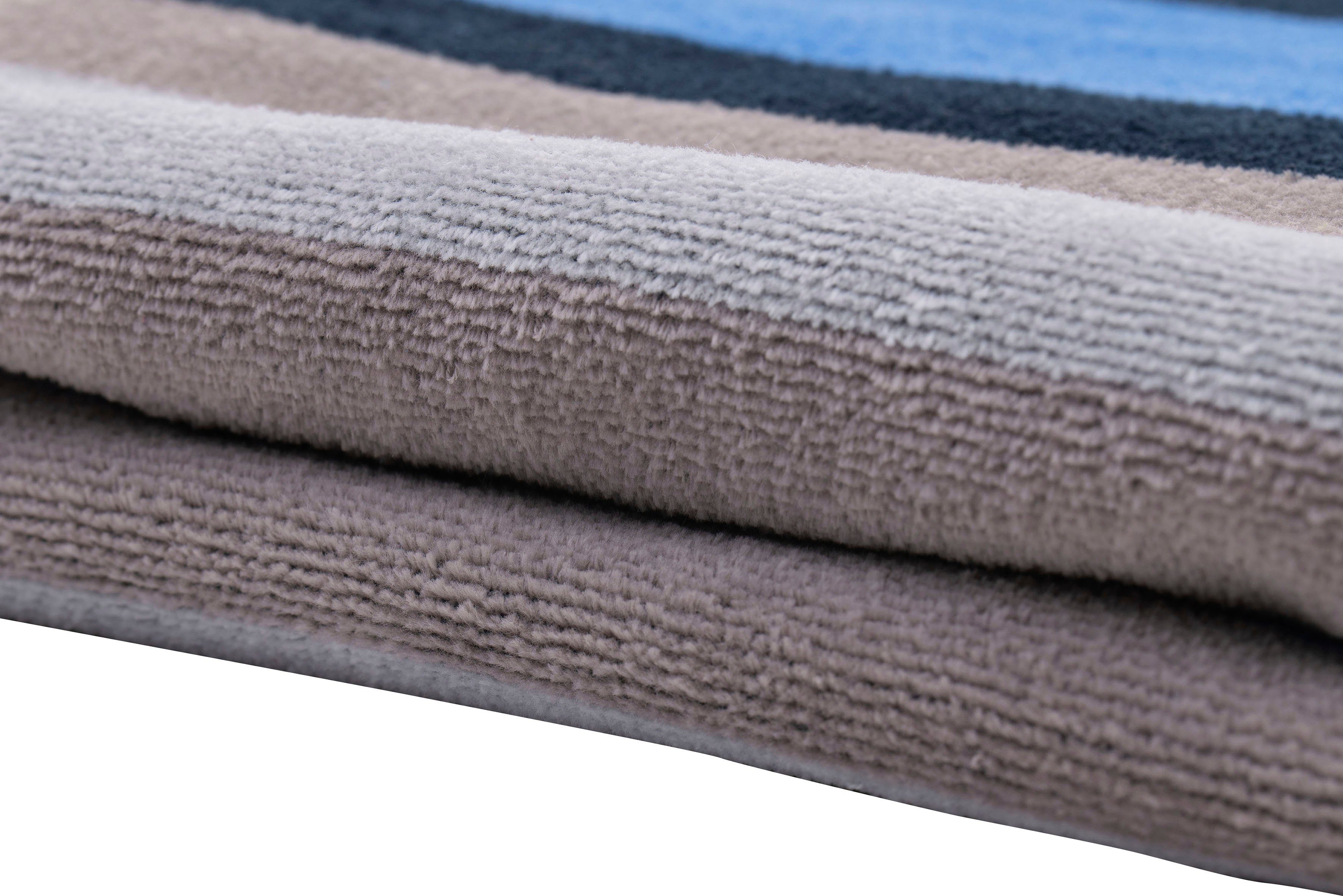 Gözze Strandtuch Streifen 3, Jacquard-Velours (1-St), Badetuch, modern gestreift & maritimes Motiv, reine Baumwolle
