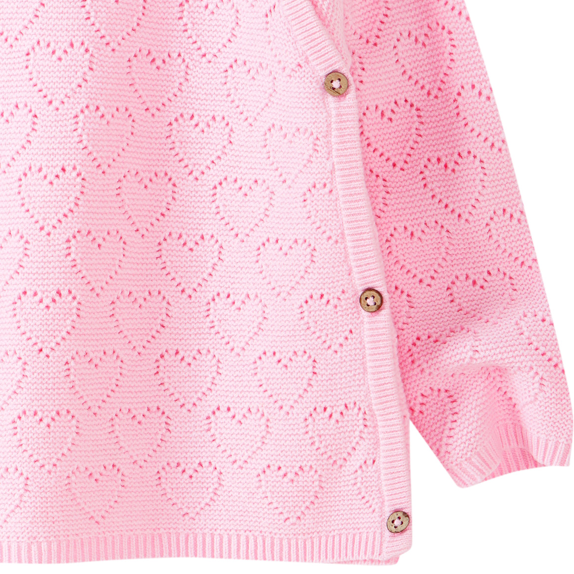 Baby Strickpullover mit Ajour-Muster