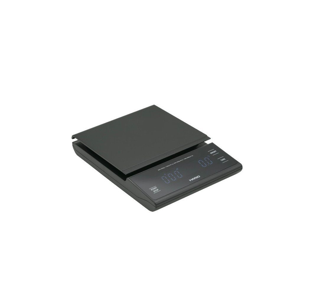 Hario Feinwaage V60 Drip Scale Wide VSTW-3000-B, Timer-Funktion