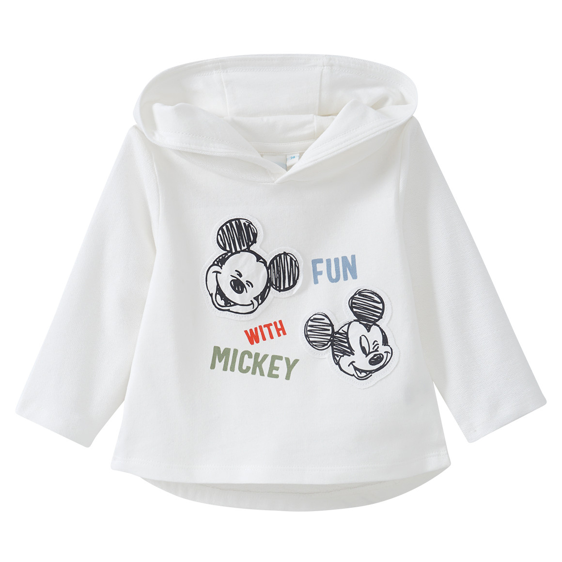 Micky Maus Langarmshirt mit Kapuze